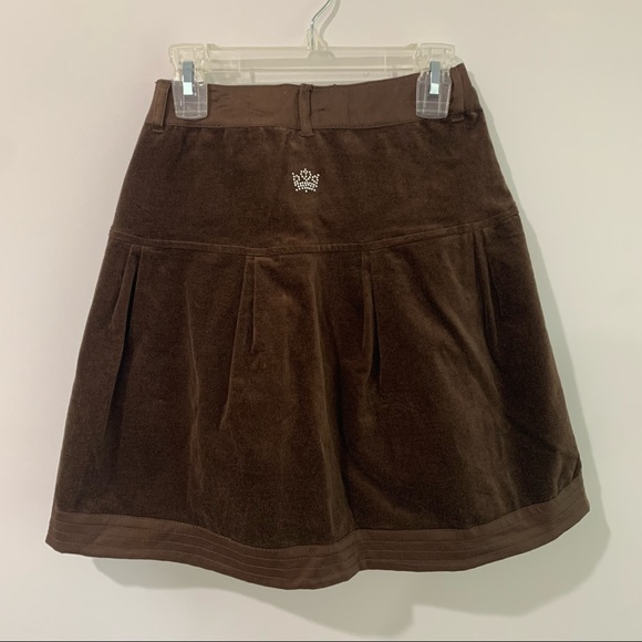 Brown Velvet Skirt - Picture 2 of 7